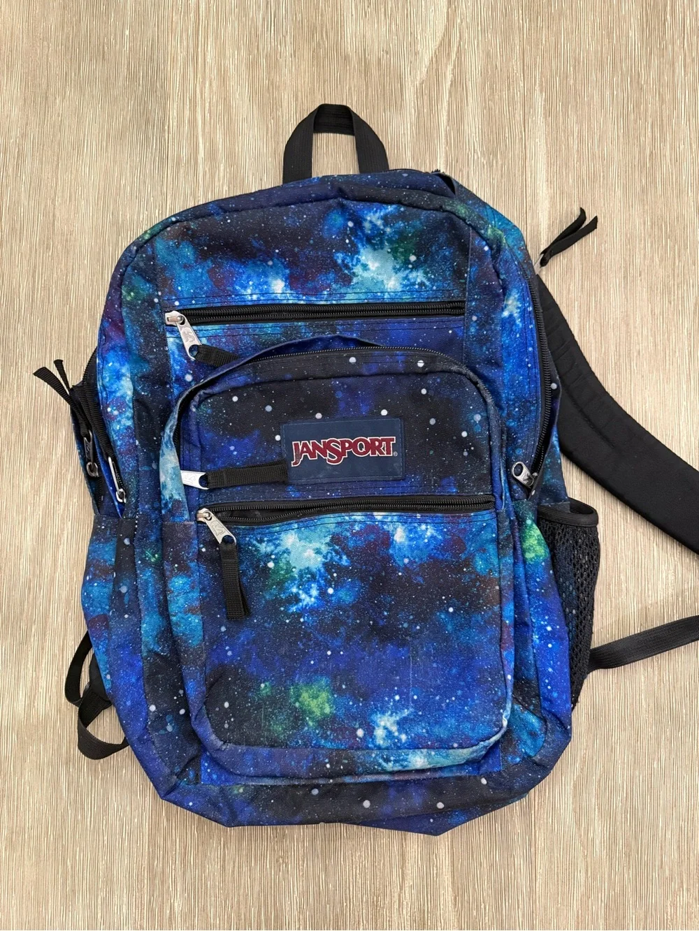 JanSport Big Student Cyberspace Galaxy Blue SpacePrint Backpack Large Laptop Bag